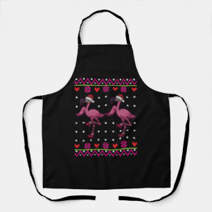 Tablier Flamingo Christmas I Want A Flamingo
