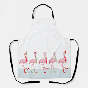 Tablier Flamingo de Noël