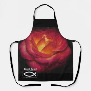 Tablier Flamme du ciel Rose rouge