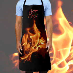 Tablier Flammes Blade Chef Chaud