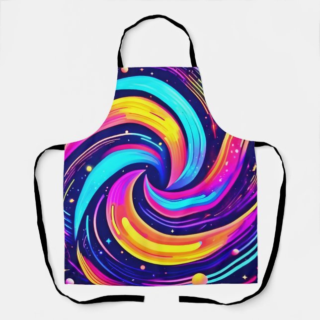 Tablier Flèche cosmique colorée (Recto)