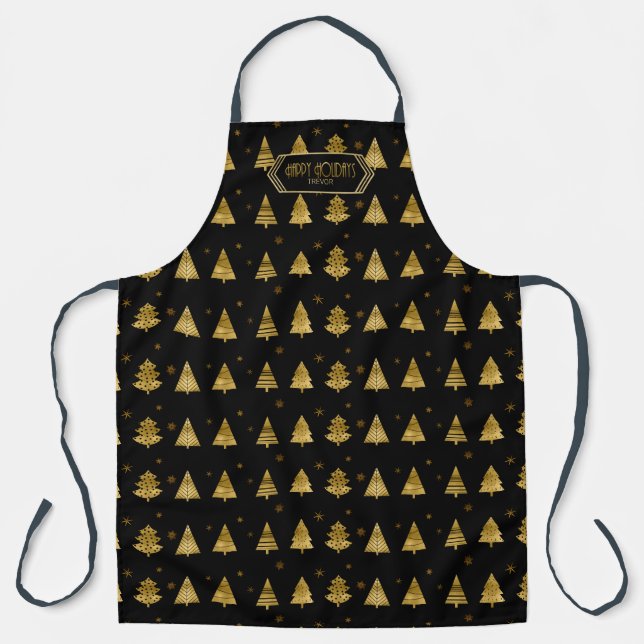 Tablier Flèches de cerfs Motif de Noël V2 Tl ID863 (Recto)