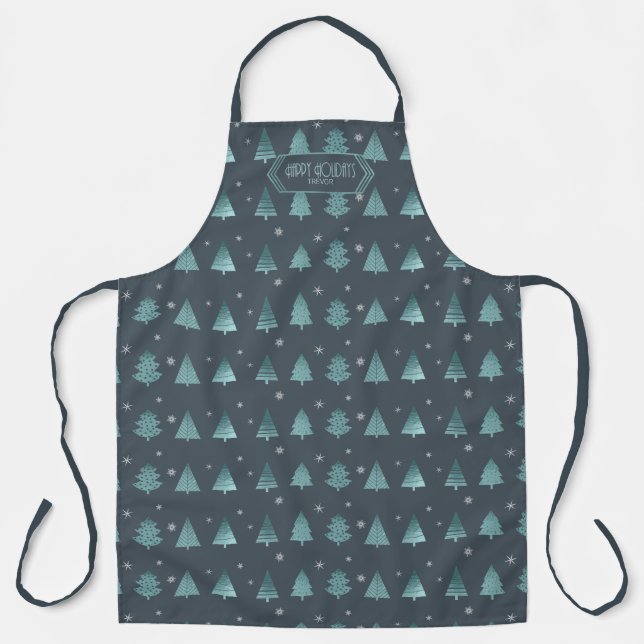 Tablier Flèches de cerfs Motif de Noël V2 Tl ID863 (Recto)