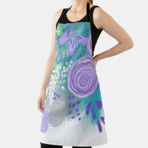 Tablier Fleur abstrait moderne