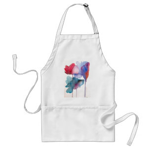 Tablier Fleur aquarelle design floral moderne