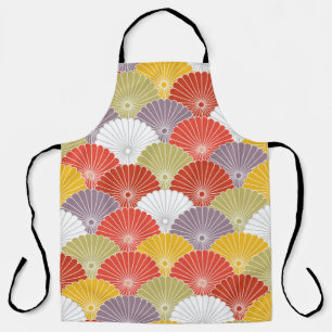 Tablier Fleur colorée japonaise Vague vintage Pat sans jo