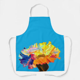 Tablier Fleur d'aquarelle couleur carnation