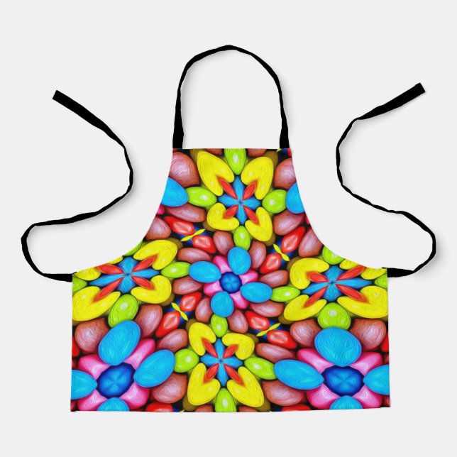 Tablier Fleur de bonbons sucrés (Recto)