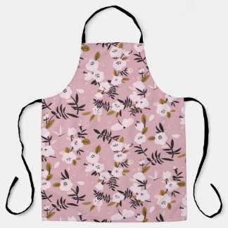 Tablier Fleur de cerisier de printemps tendre sur rose