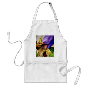 Tablier Fleur de Fritillaire originale aquarelle