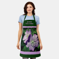 Fleur de géranium violet personnalisée