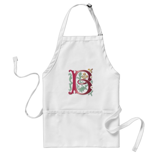 Tablier Fleur de lis B Monogramme (Devant)