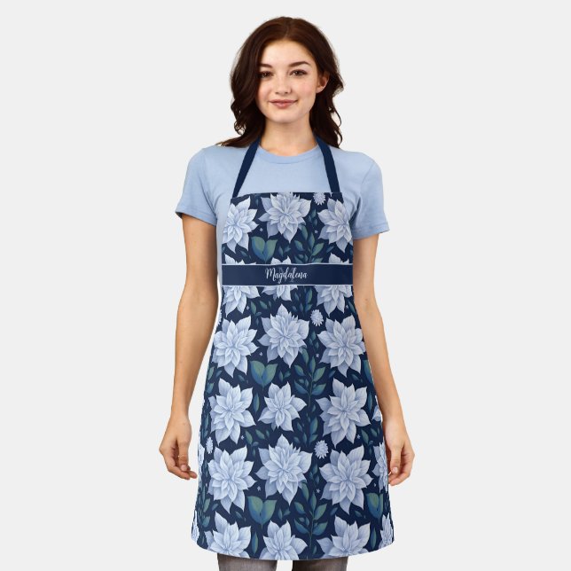 Tablier Fleur de minuit - (Porté)