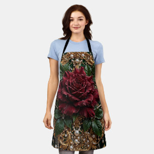 Tablier Fleur de style gothique victorien