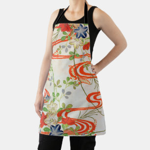 Tablier Fleur et eau courante, design japonais