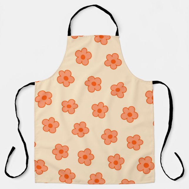 Tablier Fleur Hippie Orange Peach Preppie (Recto)