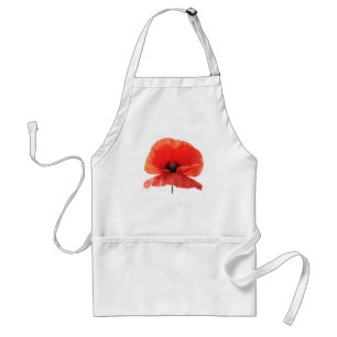 Tablier Fleur rouge