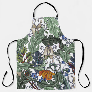 Tablier Fleurs, art déco, moderne, sans soudure.