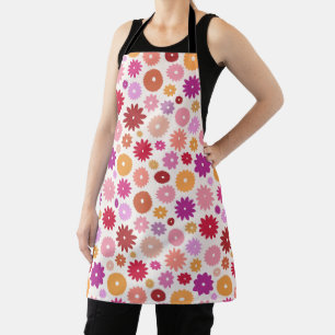 Tablier Fleurs Colorées Grand Motif