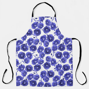 Tablier Fleurs de champ aquarelle : Papier peint botanique