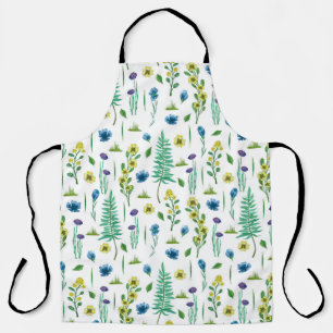 Tablier Fleurs de foune Motif de la nature sans voile