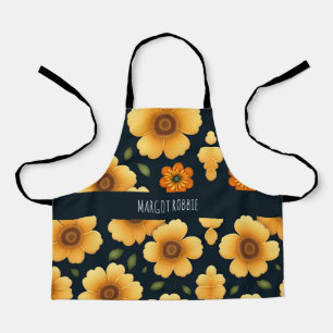 Tablier Fleurs de jonquille Jaune Motif Floral
