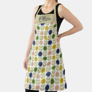 Tablier Fleurs de l'Été Rétro Groovy Tiges