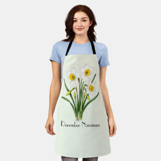 Tablier Fleurs de Narcisse de Décembre