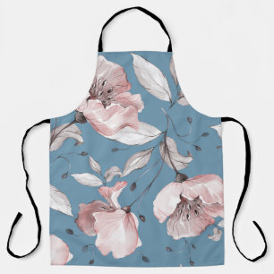 Tablier Fleurs de printemps, feuille, design transparent
