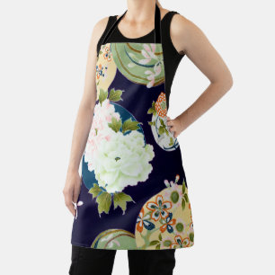 Tablier Fleurs, design japonais