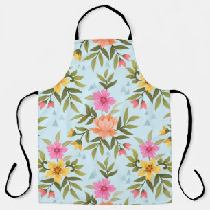 Tablier Fleurs Dessinées à la Main Colorées