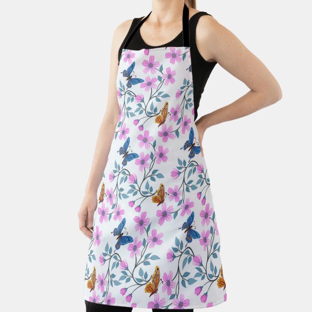 Tablier Fleurs Et Papillons (Insitu)