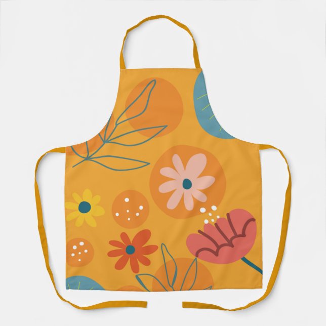 Tablier Fleurs florissantes partout sur la tablette (Recto)