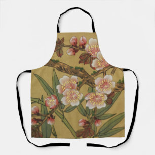 Tablier Fleurs Japonaises Asiatiques Fleur de Cerisier Vin