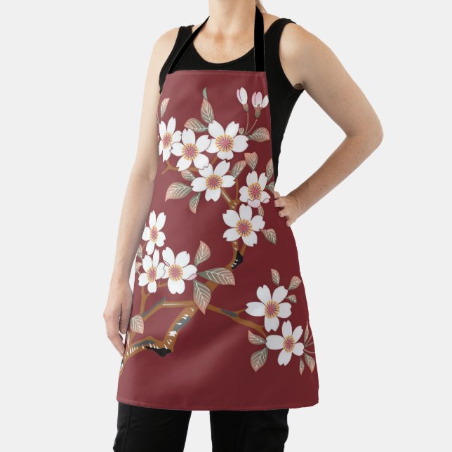 Tablier Fleurs japonaises de cerises (Insitu)