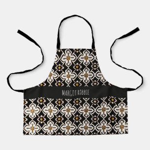 Tablier Fleurs marocaines dans le motif floral Rhombus