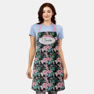 Tablier Fleurs Roses Vintages roses Nom Floral Femmes