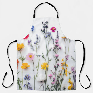 TABLIER FLEURS SÉCHÉES ESTHÉTIQUE FLORALE FLEUR SAUVAGE