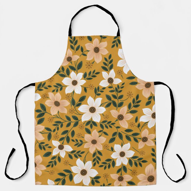 Tablier Fleurs traditionnelles : Muster Motif sans couture (Recto)