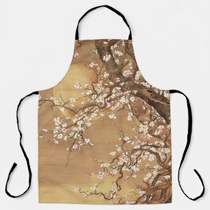 Tablier Fleurs vintages de prunes japonaises au clair de l