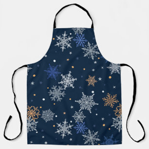 Tablier Flocons de neige colorés 