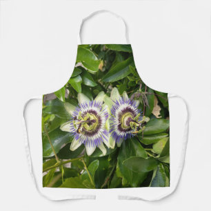 Tablier floral à fleur de la passion pourpre