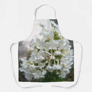 Tablier floral à fleurs blanches élégant pour cuis