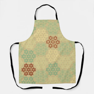 Tablier Floral (Asanoha) Motif Golden