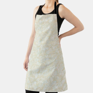 Tablier Floral beige