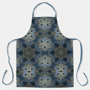 Tablier Floral de marguerite bleu antique
