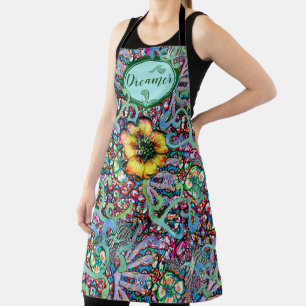 Tablier Floral Dreamer Colorful Inhabituel Motif d'été Ap