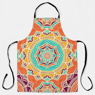 Tablier Floral Ethnique : Enchantant Un Design Sans Couche