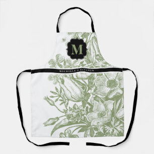 Tablier Floral Ferme française Monogram Apron