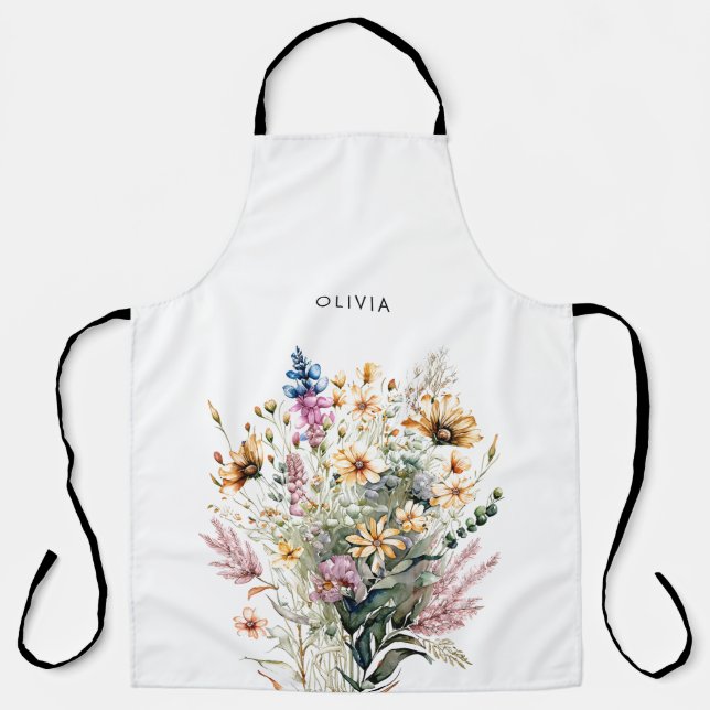 Tablier Floral fleur sauvage (Recto)